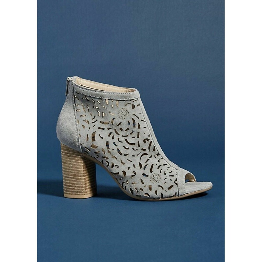 New Anthropologie Morena Gabbrielli cutout Shooties Grey size Euro 34